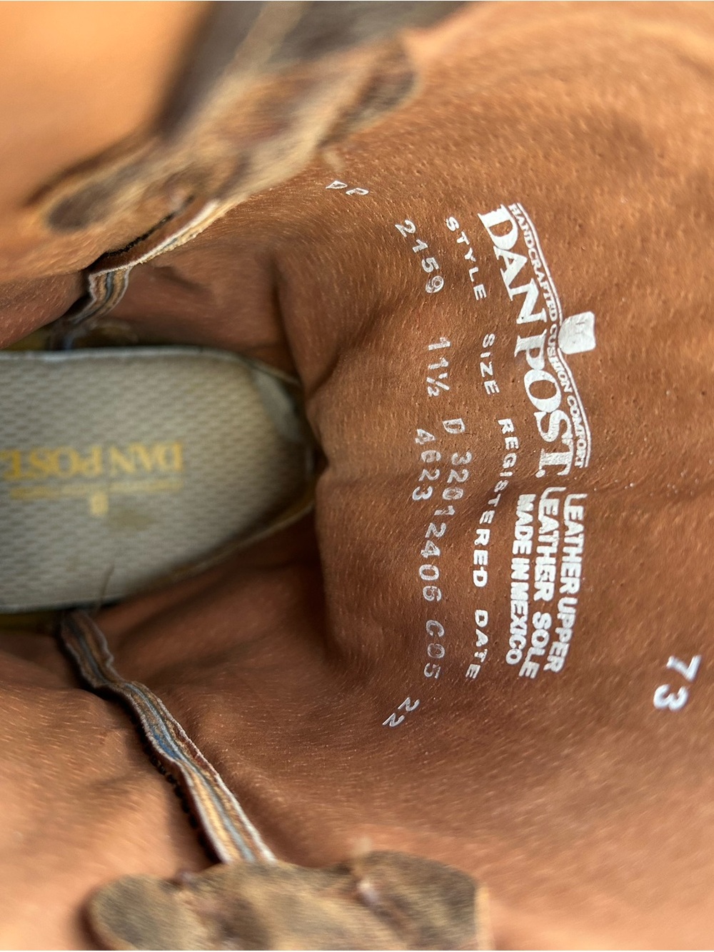 Dan Post Brown Western Cowboy Boots - Picture 10 of 10